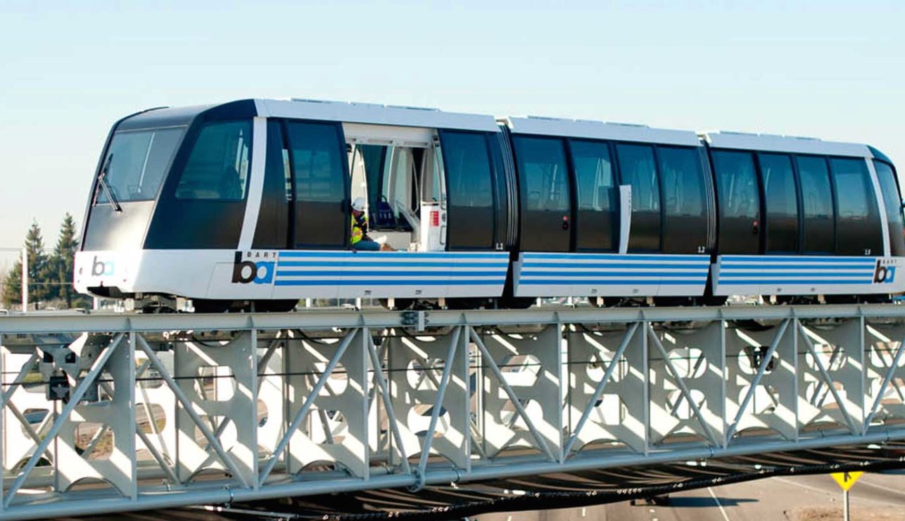 BART elevated rail vehicle