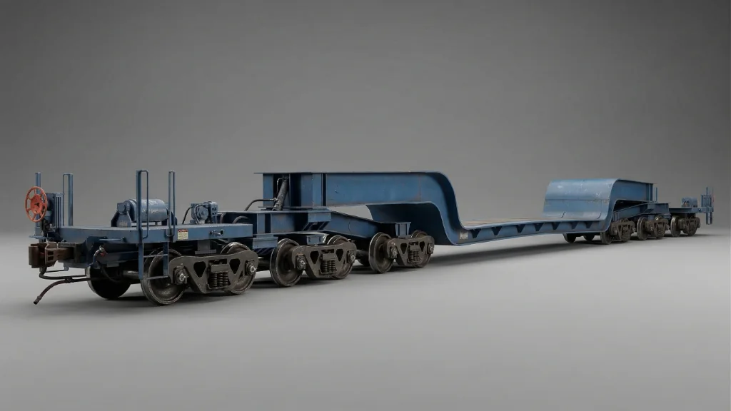 Depressed-center heavy haul car